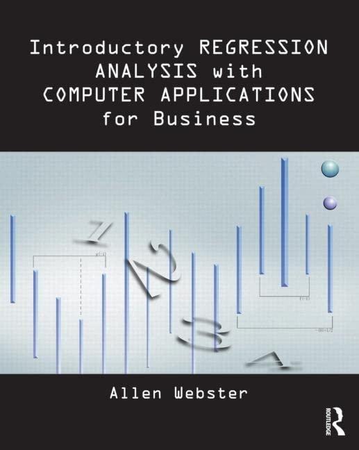 introductory regression analysis with computer application for business and economics 1st edition allen