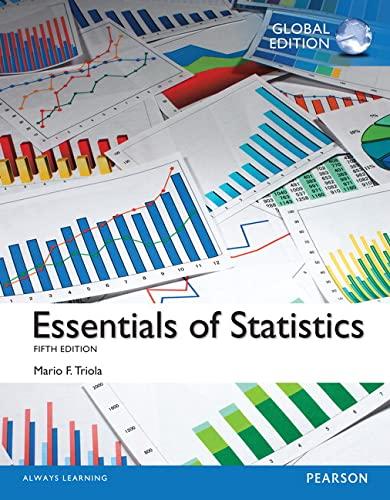 essentials of statistics 7th global edition mario f. triola 1292058765, 9781292058764