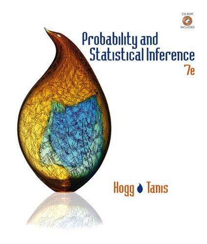 probability and statistical inference 7th edition robert v. hogg, elliot a. tanis 0131464132, 9780131464131