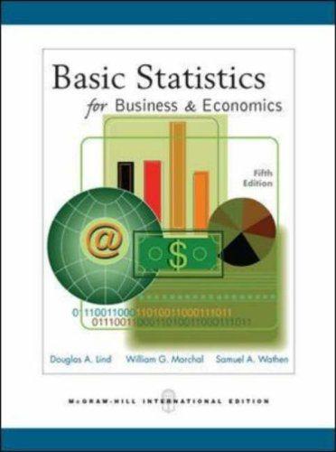 basic statistics for business and economics 5th international edition douglas lind, william marchal, samuel