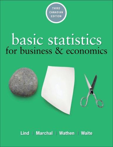 basic statistics for business and economics 3rd canadian edition douglas a. lind, william g. marchal, carol