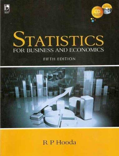 statistics for business and economics 5th edition r.p hooda 9325961202, 9789325961203