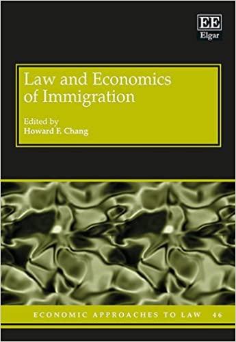 law and economics of immigration 1st edition h. f. chang 1783474874, 978-1783474875