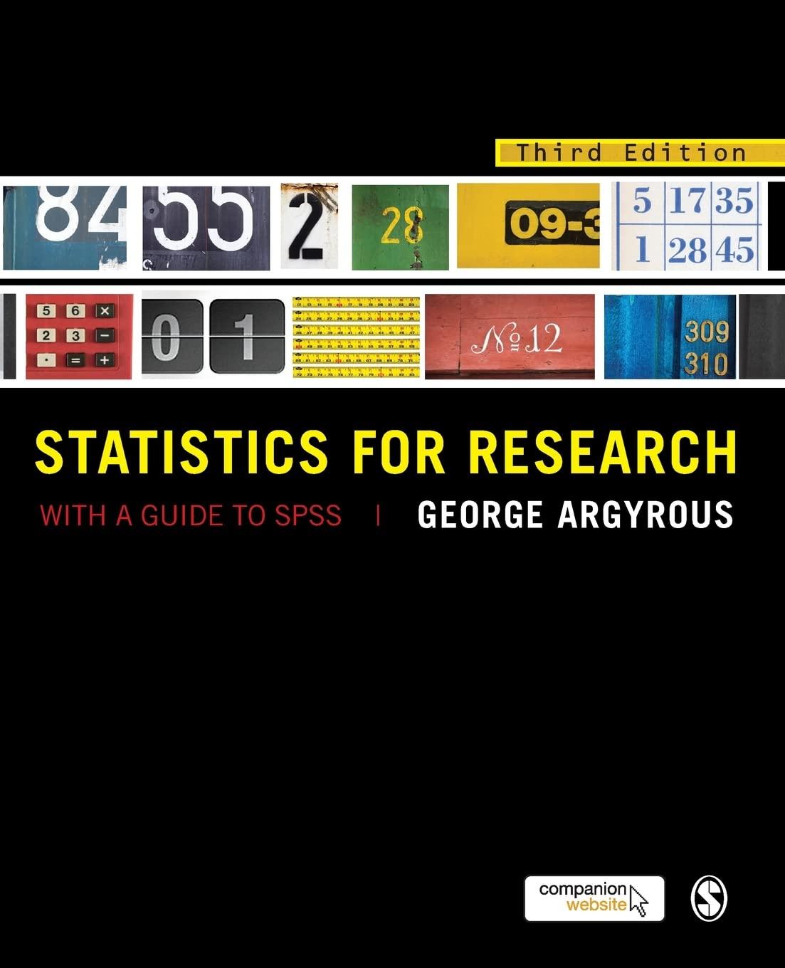 statistics for research with a guide to spss 3rd edition dr george argyrous 1849205957, 9781849205955