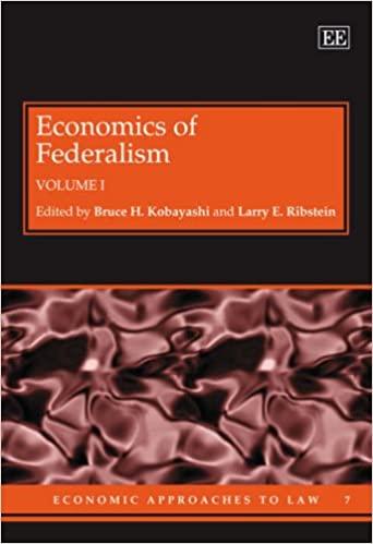 economics of federalism 1st edition bruce h. kobayashi, larry e. ribstein 1845425278, 978-1845425272