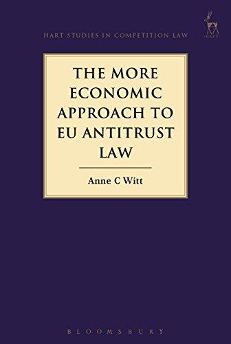 the more economic approach to eu antitrust law 1st edition anne c witt 1509927956, 978-1509927951