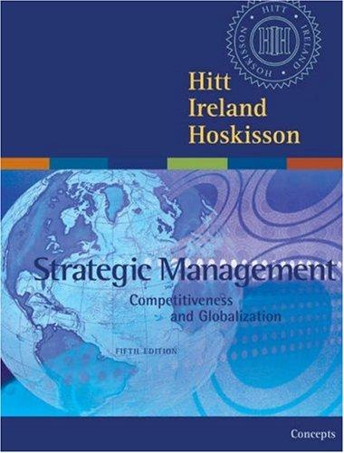 strategic management concepts and cases competitiveness and globalization 5th edition michael a. hitt, r.