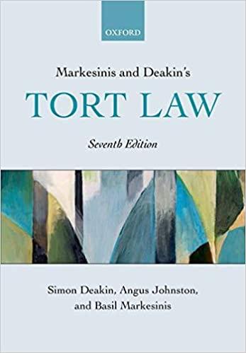 markesinis and deakins tort law 7th edition simon deakin, angus johnston, basil markesinis 0199591989,