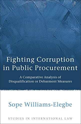 fighting corruption in public procurement a comparative analysis of disqualification or debarment measures