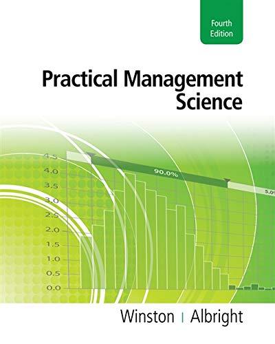 practical management science 4th edition wayne l. winston, s. christian albright 1111531315, 9781111531317