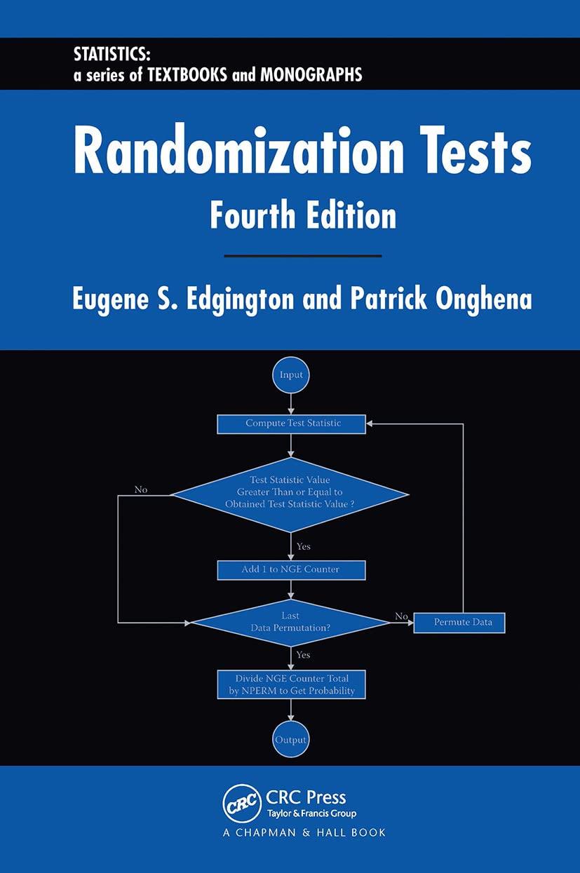 randomization tests 4th edition eugene edgington, patrick onghena 1584885890, 9781584885894