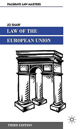 law of the european union 3rd edition jo shaw 0333924916, 978-0333924914