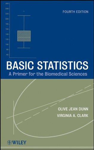 basic statistics a primer for the biomedical sciences 4th edition olive jean dunn, virginia a. clark
