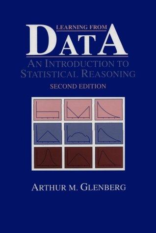 learning from data an introduction to statistical reasoning 2nd edition arthur m. glenberg 0805817840,