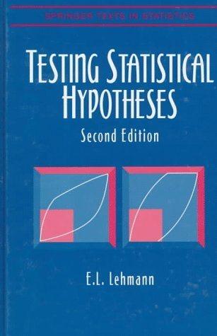 testing statistical hypotheses 2nd edition e. l. lehmann 0387949194, 9780387949192