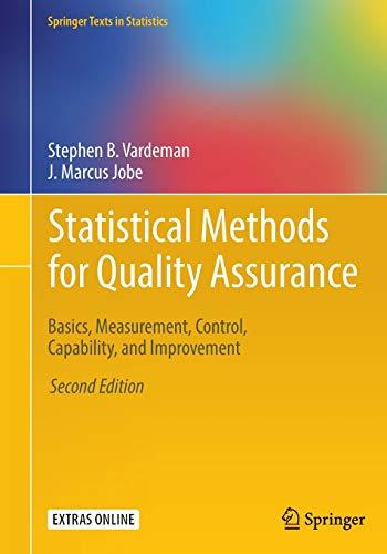 statistical methods for quality assurance basics measurement control capability and improvement 2nd edition