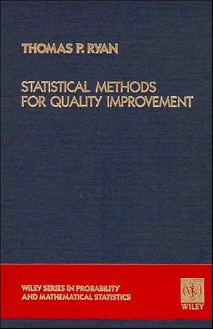 statistical methods for quality improvement 1st edition thomas p. ryan, alan ryan 0471843377, 9780471843375