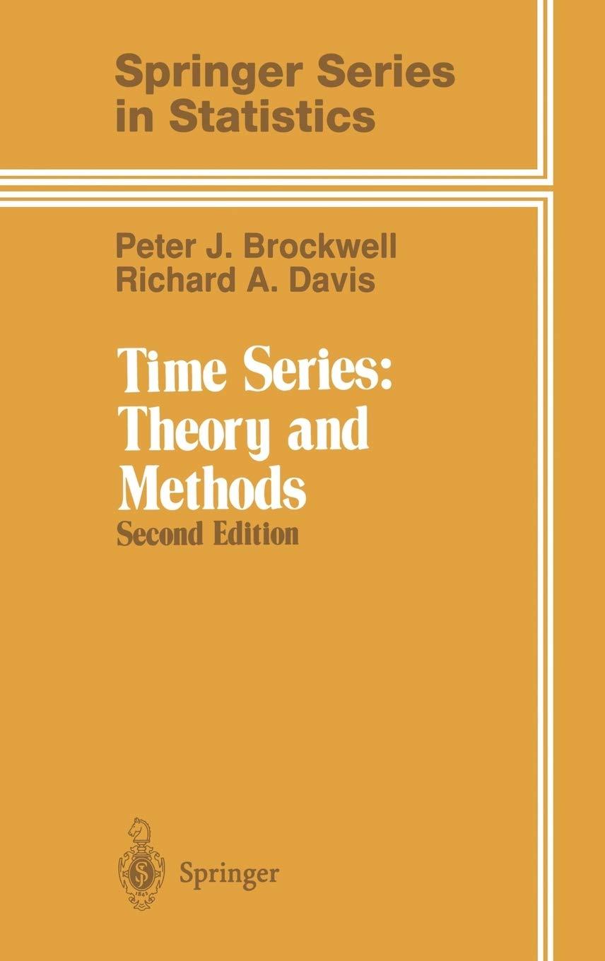 time series theory and methods 2nd edition peter j. brockwell, richard a. davis 0387974296, 9780387974293