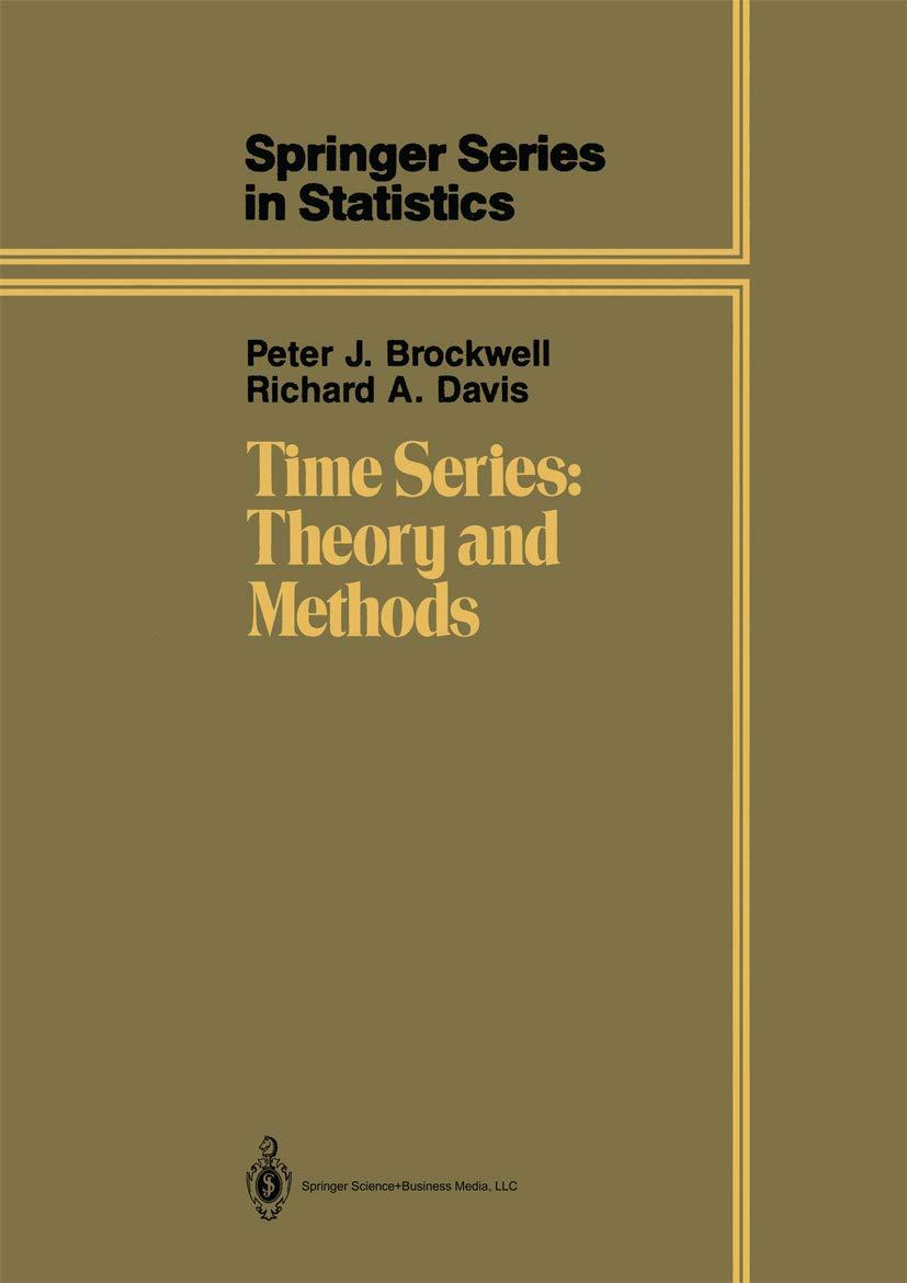 time series theory and methods 1st edition peter j. brockwell, richard a. davis 0387964061, 9780387964065