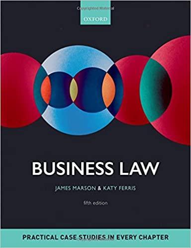 business law 5th edition james marson, katy ferris 0198766289, 978-0198766285
