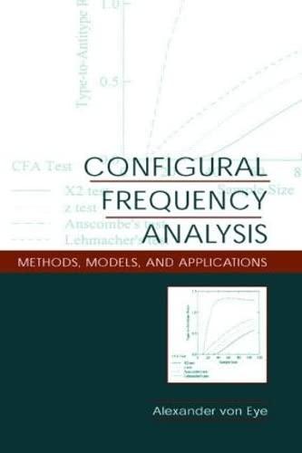 configural frequency analysis methods models and applications 1st edition alexander von eye 0805843248,