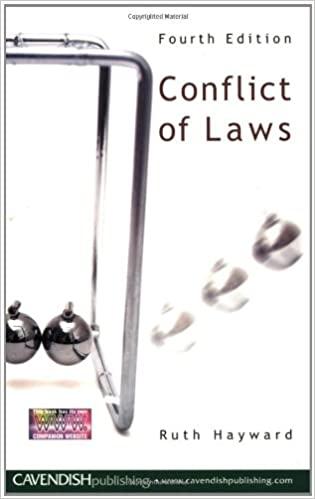 conflict of laws 4th edition ruth hayward 1859419720, 978-1859419724