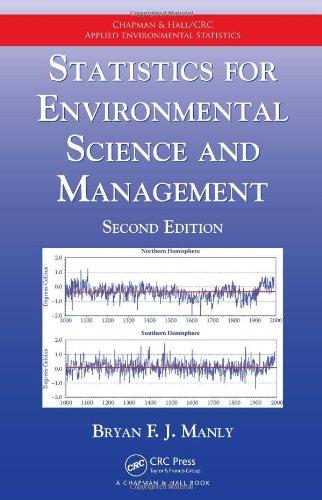 statistics for environmental science and management 2nd edition bryan f.j. manly 142006147x, 9781420061475