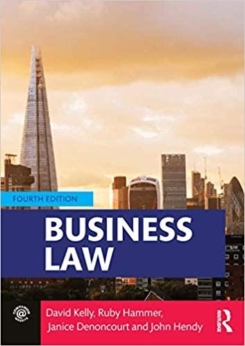 business law 4th edition david kelly, ruby hammer, janice denoncourt, john hendy 0367277506, 978-0367277505