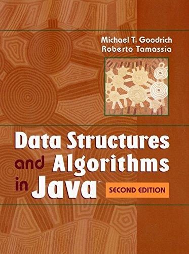 data structures and algorithms in java 2nd edition michael t. goodrich, roberto tamassia 0471383678,