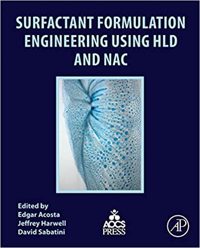 surfactant formulation engineering using hld and nac 1st edition edgar acosta, jeffrey harwell, david a.