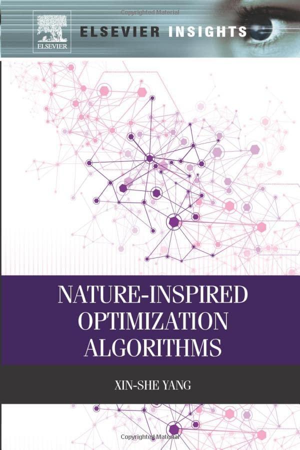 nature inspired optimization algorithms 1st edition xin-she yang 0128100605, 9780128100608