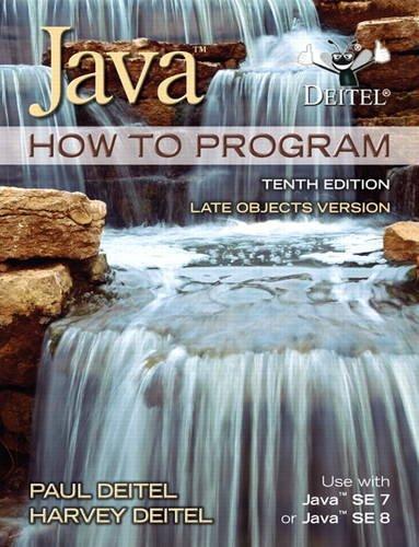 java how to program late objects 10th edition paul j. deitel, harvey deitel 0132575655, 9780132575652
