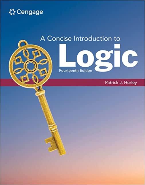 a concise introduction to logic 14th edition patrick j. hurley 0357798686, 978-0357798683