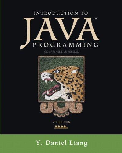 introduction to java programming comprehensive version 9th edition y. daniel liang 0132936526, 9780132936521