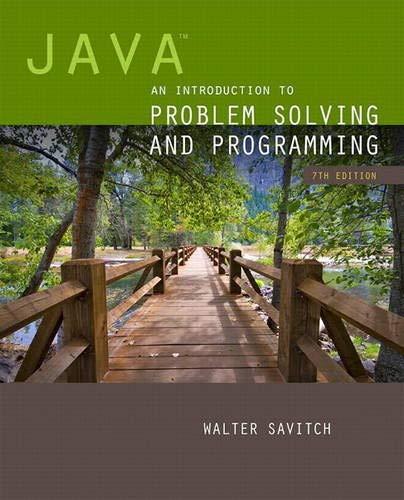 java an introduction to problem solving and programming 7th edition walter savitch 0133766268, 9780133766264