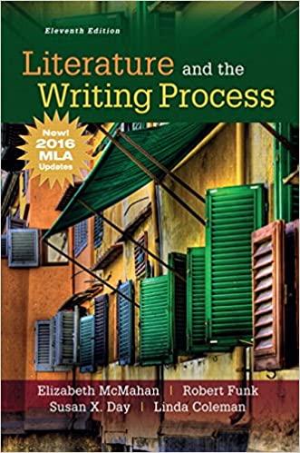 literature and the writing process mla update 11th edition elizabeth mcmahan, susan x day, robert funk, linda