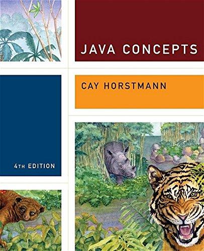 java concepts 4th edition cay s. horstmann 0471697044, 9780471697046