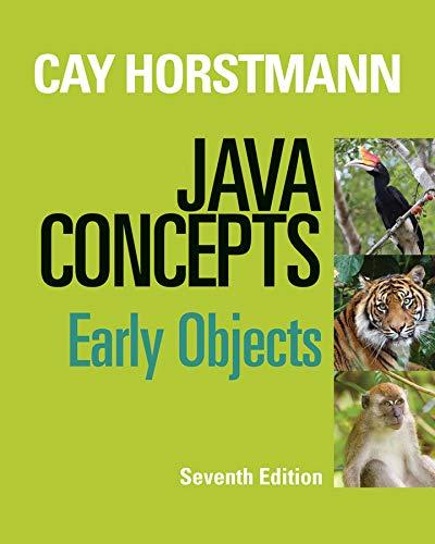 java concepts early objects 7th edition cay s. horstmann 111843112x, 9781118431122