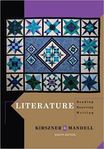 literature reading reacting writing 8th edition laurie g. kirszner, stephen r. mandell 1111344809,