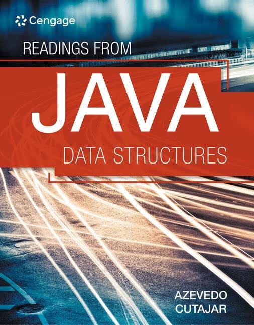 readings from java data structures 1st edition joao azevedo, james cutajar 0357636511, 9780357636510