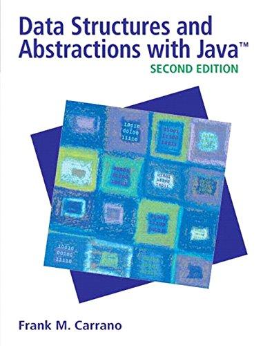 data structures and abstractions with java 2nd edition frank m. carrano 013237045x, 9780132370455
