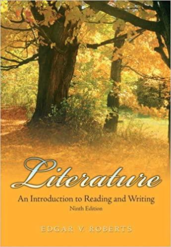 literature an introduction to reading and writing 9th edition edgar v. roberts 0136040993, 978-0136040996