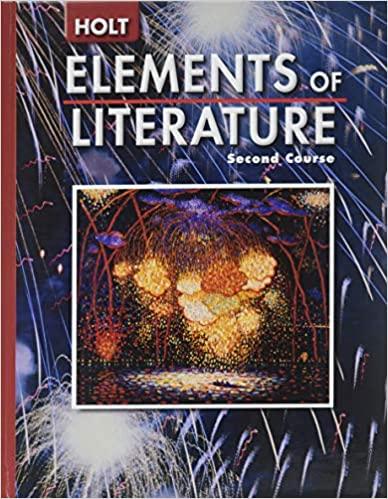 elements of literature second course 1st edition rinehart, winston holt 0030683742, 978-0030683749