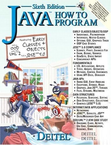 java how to program 6th edition harvey m. deitel, paul j. deitel 0131483986, 9780131483989