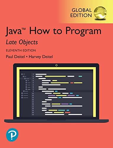 java how to program late objects 11th global edition harvey deitel, paul j. deitel 1292273739, 9781292273730