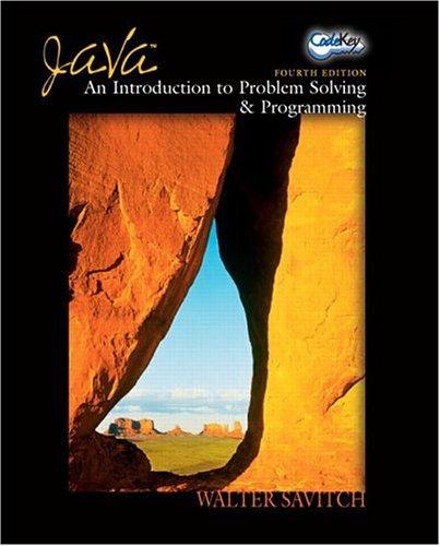 Java An Introduction To Problem Solving And Programming