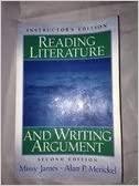 reading literature and writing argument 2nd edition missy james, alan p. merickel 0131321773, 978-0131321779