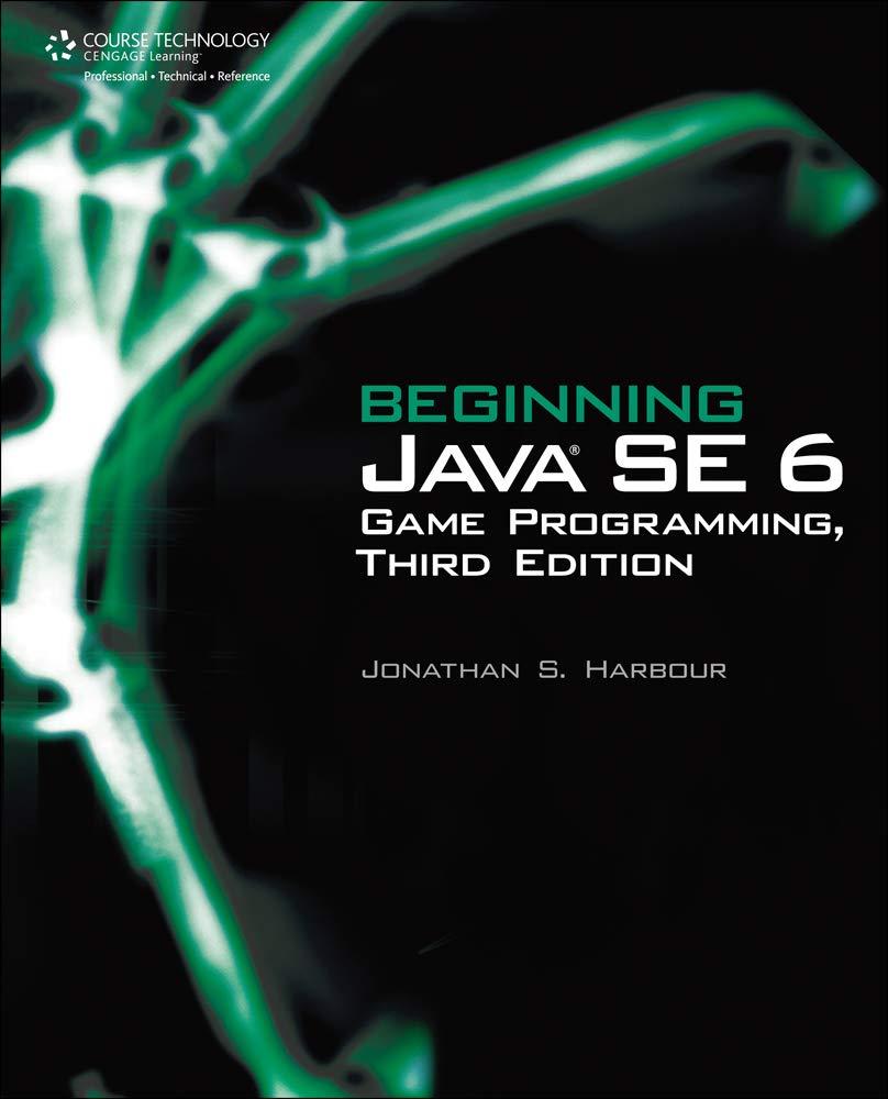 beginning java se 6 game programming 3rd edition jonathan s. harbour 1435458087, 9781435458086