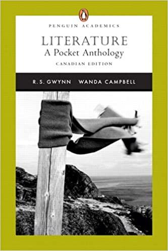 literature a pocket anthology 1st canadian edition r.s. gwynn 0321170520, 978-0321170521