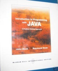 introduction to programming with java 1st international edition john dean 0071269673, 9780071269674